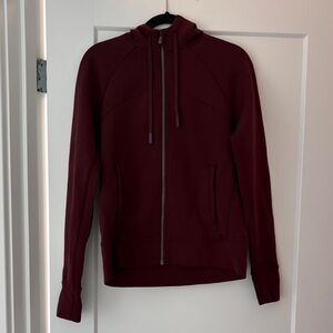 Lululemon Burgundy Zip-Up Hoodie